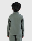 Contrast Pipe Collar Jacket