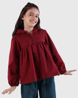 Hooded Gathered Jacket