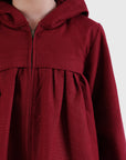 Hooded Gathered Jacket