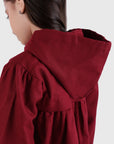 Hooded Gathered Jacket