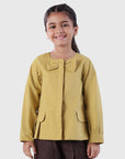 Bow Detail Peplum Jacket