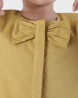 Bow Detail Peplum Jacket