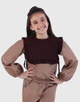 Ruffle Cape Top