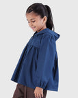 Hooded Gathered Jacket