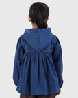 Hooded Gathered Jacket