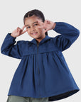 Hooded Gathered Jacket