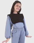 Ruffle Cape Top