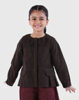 Bow Detail Peplum Jacket
