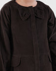 Bow Detail Peplum Jacket