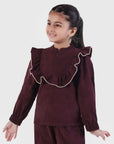 Frill Zip-Up Top