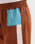 Contrast Patch Pants