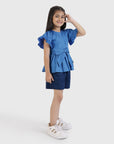Bow Detail Peplum Top