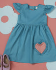 Swing Dress with Heart Detail