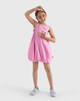 Balloon Dress with Smocked Panels