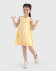 Balloon Dress with Smocked Panels