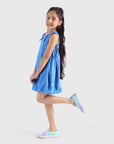 Balloon Dress with Smocked Panels