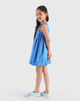 Balloon Dress with Smocked Panels