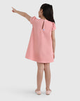 Bow Dress with Piping Detail