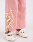 Bow Wide-Leg Pants