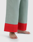 Color-Block Flare Pant