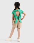 Cut-Out Back Bow Top