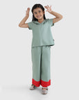 Color-Block Flare Pant