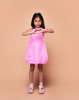 Balloon Dress with Smocked Panels
