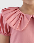 Peter Collar dress with Ruffles