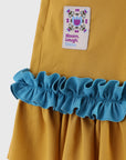 Peter Collar dress with Ruffles