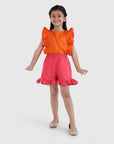Relaxed Ruffle Shorts