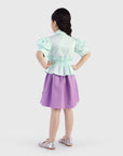 Ruffle Waist Shirt Dress