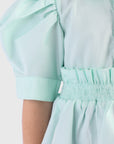 Ruffle Waist Shirt Dress