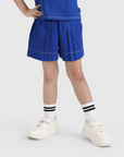 Stitch Detail Pleated Shorts