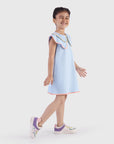Swing Dress with Layer Collar
