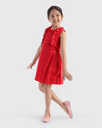 Swing Dress with Ruffle Details
