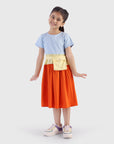 Tiered Dress with Bag