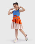 Tiered Dress with Round Bag