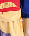 Tiered Dress with Round Bag