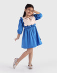 Twirl Dress with Scallop Cape