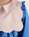 Twirl Dress with Scallop Cape