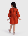 Twirl Dress with Scallop Cape