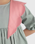 Twirl Dress with Scallop Collar