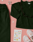 Frill Zip-Up Co-Ord Set