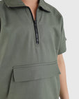 Half Zip Collar Shirt