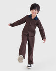 Corduroy Collar Melange Jacket