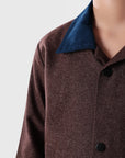 Corduroy Collar Melange Jacket
