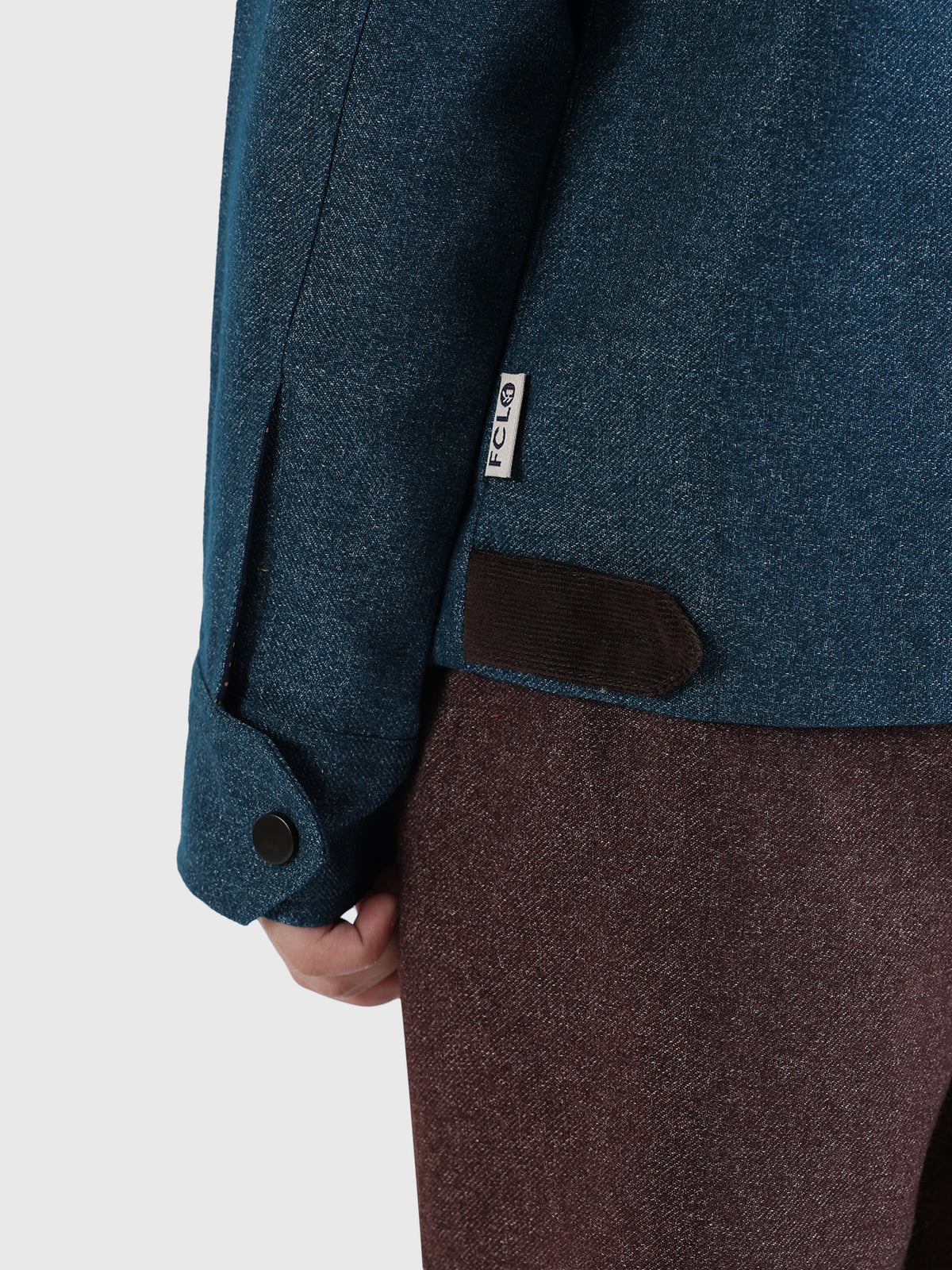 Corduroy Collar Melange Jacket