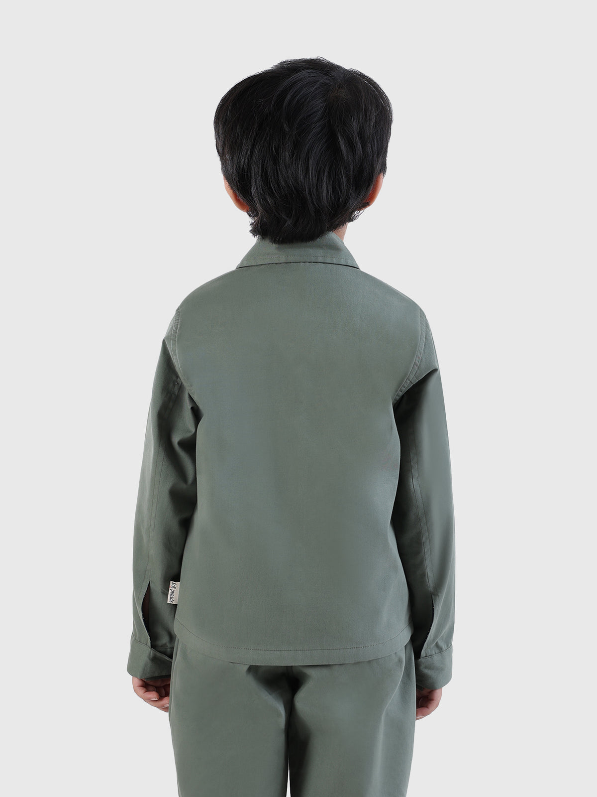 Contrast Pipe Collar Jacket