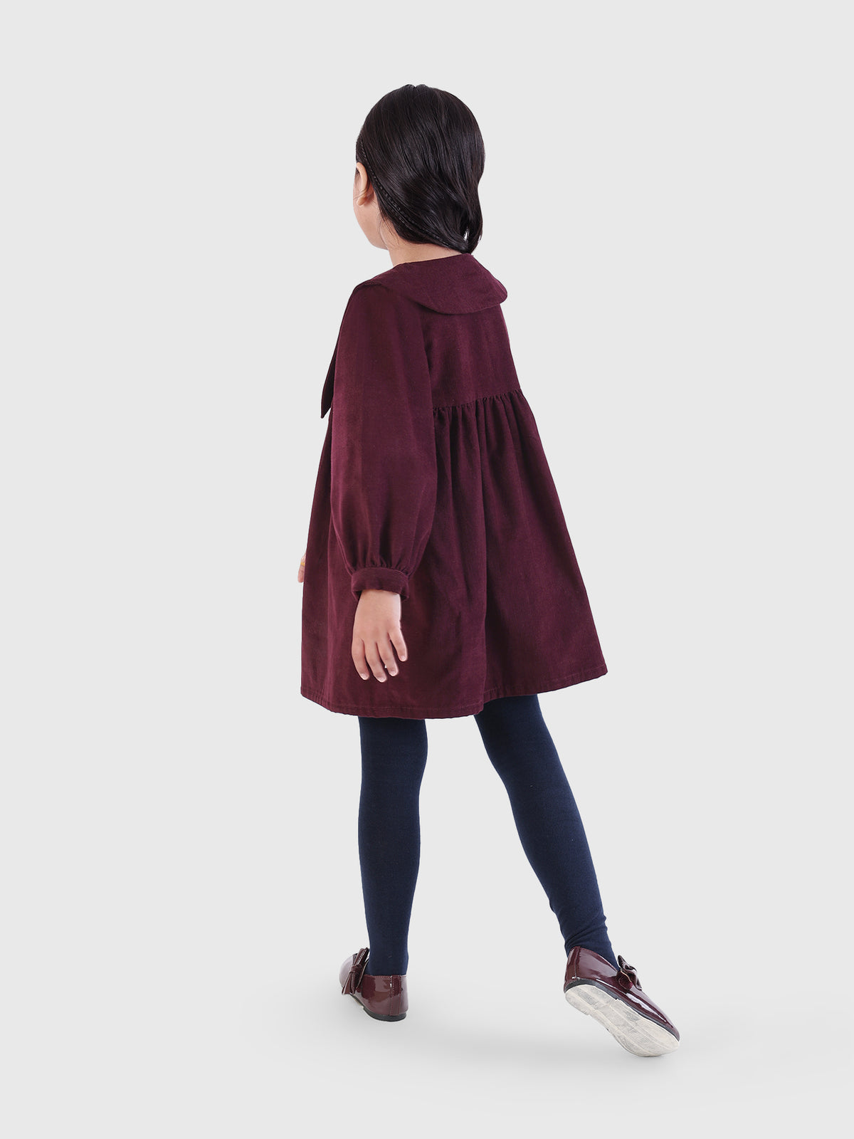 Pointed Collar Dress
