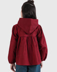 Hooded Gathered Jacket